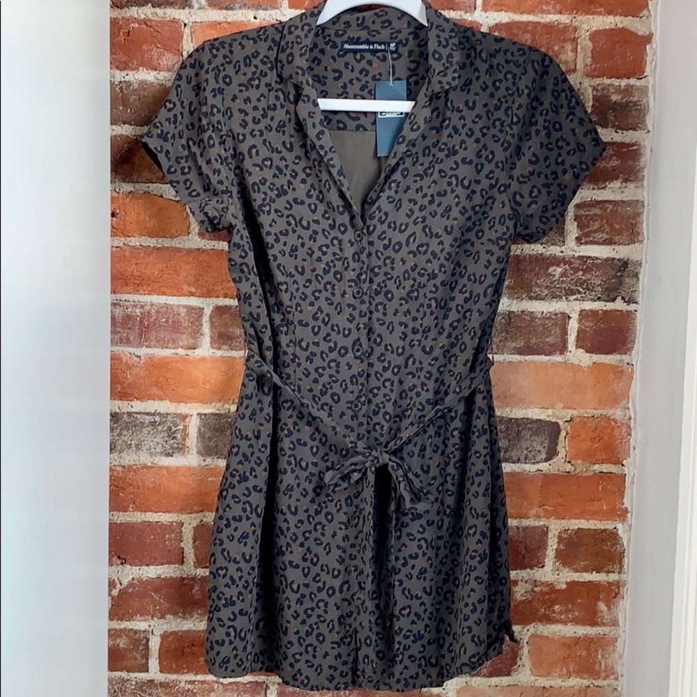 NWT Abercrombie leopard print dress